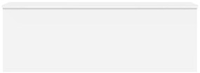 Κουτί Αποθήκευσης Λευκό 102x35x35 εκ. από Επεξεργασμένο Ξύλο - Λευκό