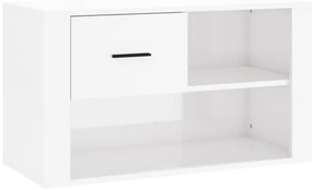 vidaXL Παπουτσοθήκη Γυαλιστερό Λευκό 80x35x45 εκ. Επεξεργασμένο Ξύλο