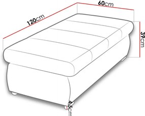 Πουφ Orkan plus-Kokkino