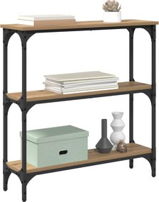 vidaXL Τραπέζι κονσόλας Artisan Oak 75 x 22,5 x 75 εκ