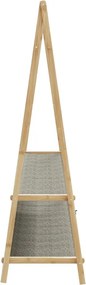 vidaXL Κρεμάστρα Ρούχων με Ράφια 132x45,5x150,5 εκ. Μπαμπού