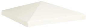 vidaXL Κάλυμμα για Κιόσκι Λευκό Κρεμ 3 x 3 μ. 310 γρ./μ²