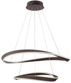 Φωτιστικό Οροφής 77-8129 Led Smart 82cm Mateo Brown Homelighting Aluminum,Acrylic