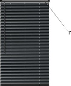 vidaXL Βενετσιάνικες Ρόδες Μαύρο 130 x 75 εκ Αλουμίνιο