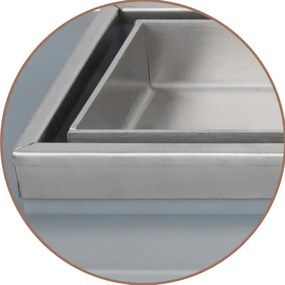 Acquanet Luxor Inox Matt - Γραμμικό Σιφώνι Δαπέδου - 50 εκ.
