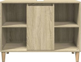 vidaXL Ντουλάπι Μπάνιου Sonoma Δρυς 80 x 33 x 60 εκ. από Επεξεργ. Ξύλο