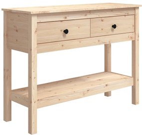 vidaXL Τραπέζι Κονσόλα 100x35x75 εκ. από Μασίφ Ξύλο Πεύκου