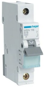 Αυτόματη Ασφάλεια B 6Ka 1x16Α MBN116 Hager MBN116