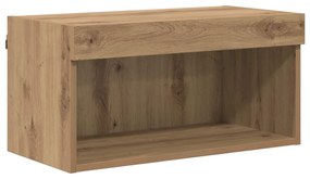 Μονάδες Τοίχου ΤV με LED Επιτοίχιο 5 pcs Artisan Oak 80 x 30 x 40 εκ
