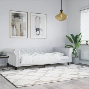 Καναπές Κρεβάτι Λευκό 90 x 200 εκ. από Συνθετικό Δέρμα - Λευκό