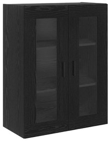 vidaXL Highboard 2 pcs Μαύρη Οξυά Επεξεργασμένο ξύλο