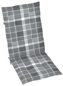 vidaXL Καρέκλες Κήπου Ανακλινόμενες 2 τεμ. Ξύλο Ακακίας με Μαξιλάρια