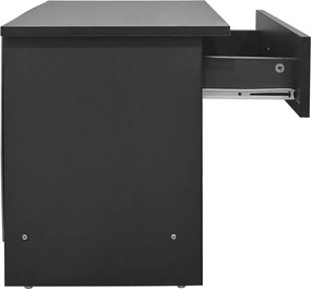 Κομοδίνο Bedy pakoworld ανθρακί 40x34x42εκ