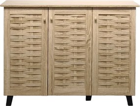 Παπουτσοθήκη Mantam 16 ζεύγων sonoma 115x34x87εκ
