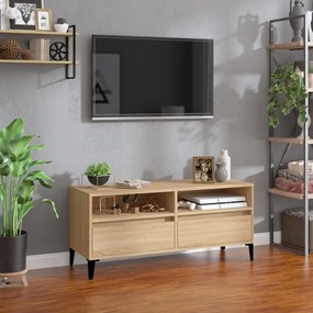 vidaXL Έπιπλο Τηλεόρασης Sonoma Δρυς 100 x 34,5 x 44,5 εκ. Επεξ. Ξύλο