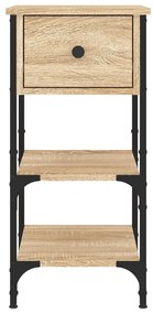 vidaXL Κομοδίνα 2 τεμ. Sonoma Δρυς 34x36x70 εκ. από Επεξεργασμένο Ξύλο