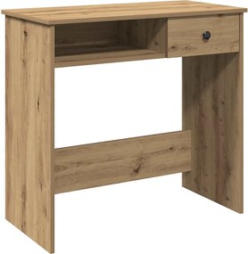 vidaXL Γραφείο Χρώμα Αρτισιανή Δρυς 80 x 40 x 75 εκ. από Επεξ. Ξύλο