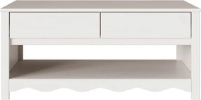 vidaXL Τραπεζάκι σαλονιού με συρτάρι Drammen Λευκό 99 x 55 x 45 εκ.