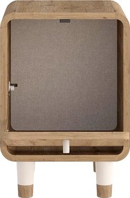 Κομοδίνο Doro Megapap χρώμα sepet oak 35,3x34x51εκ.