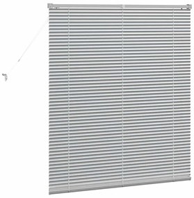 vidaXL Βενετσιάνικες Ρόδες Ασημί 130 x 115 εκ Αλουμίνιο