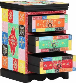 vidaXL Ντουλάπι με Συρτάρια Πολύχρωμο 40 x 40 x 60 cm