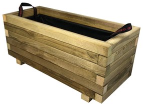 Tesias Ζαρντινιέρα Ξύλινη Παραλ/μη 70x30x32cm-Tesias  TES-104