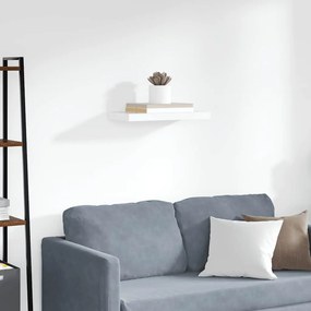 vidaXL Ράφι Τοίχου Άσπρο 50x23,5x3,8 εκ. από MDF