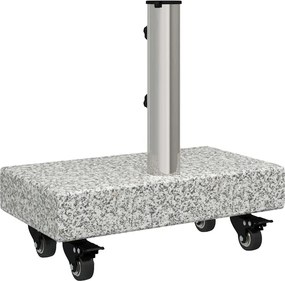 vidaXL Βάση ομπρέλας Γκρι 45 x 25 x 45 εκ. Γρανίτης