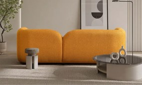Stewehome Μοντέρνος Καναπές 3 Θέσεων κίτρινο 235x95x80 cm