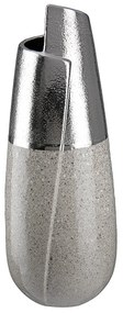 Βάζο ArteLibre Ασημί/Γκρι Κεραμικό 12.5x12.5x28cm