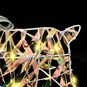 vidaXL LED Ρούντερ με 60 LED 3 pcs Θερμό λευκό PET