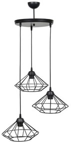 Φωτιστικό Οροφής 835-125-310 30x75cm 3xΕ27 60W Black