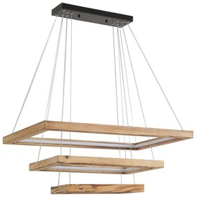 Φωτιστικό Οροφής Bergama 846STL1980 70x70x80cm 3xLed 95W Natural Opviq
