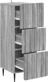 vidaXL Ντουλάπι με Συρτάρια 33 x 34,5 x 92 εκ. Επεξεργασμένο Ξύλο