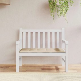 vidaXL Μαξιλάρι Πάγκου Κήπου Μπεζ 120x50x4 εκ. Ύφασμα Oxford