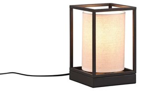 Λάμπα Επιτραπέζια Trio Lighting Ross 503100144  Μαύρο Ματ με Αμπαζούρ