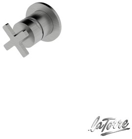 La Torre ELLE CROSS Μίκτης εντοιχισμού 1 εξόδου Inox Finish