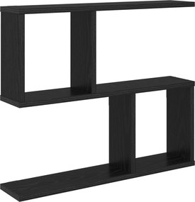 vidaXL Ράφι Τοίχου Μαύρη Δρυς 60 x 12 x 50,5 εκ Επεξεργασμένο Ξύλο
