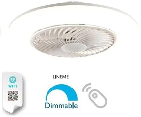 Ανεμιστήρας Οροφής DC 45W LED 1070 RPM Cierzo LINEME 02-00178 Λευκό