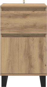 vidaXL Πλαϊνό γραφείο artisan δρυς 35 x 40 x 70 εκ. Επεξεργασμένο ξύλο