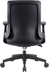 BF8950 Πολυθρόνα Γραφείου Mesh Μαύρο, Ύφασμα Μαύρο   1τμχ