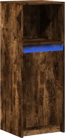 vidaXL Ντουλάπι με Φώτα LED Δρυς 38x34x100 εκ. Επεξεργασμένο Ξύλο