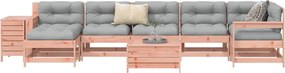 vidaXL Καναπές Κήπου Σετ 9 Τεμαχίων από Μασίφ Ψευδοτσούγκα Ελάτης