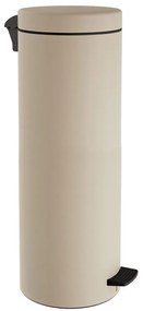 Κάδος Απορριμμάτων Soft Close 2565-703 Φ25x65cm 30lt Matt Ivory Pam&Co Stainless Steel