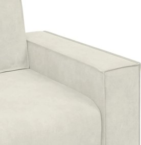 vidaXL Διθέσιος Καναπές Κρεμ 180x78x84 εκ. Βελούδο