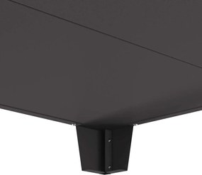 vidaXL Φωτιά Μαύρο 80 x 80 x 43 εκ. Ατσάλι