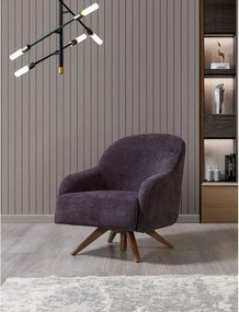 Stewehome Σετ σαλονιού Bukle 3+3+1 με καμπύλες γραμμές ανθρακί /λευκό 232x92x85 cm