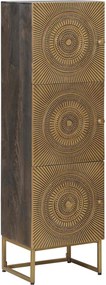 vidaXL Highboard Ορείχαλκος 35 x 30 x 120 cm