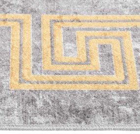 vidaXL Χαλί Πλενόμενο Αντιολισθητικό Γκρι 120 x 180 εκ.