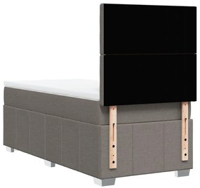 ΚΡΕΒΑΤΙ BOXSPRING ΜΕ ΣΤΡΩΜΑ TAUPE 90X200 ΕΚ. ΥΦΑΣΜΑΤΙΝΟ 3293869